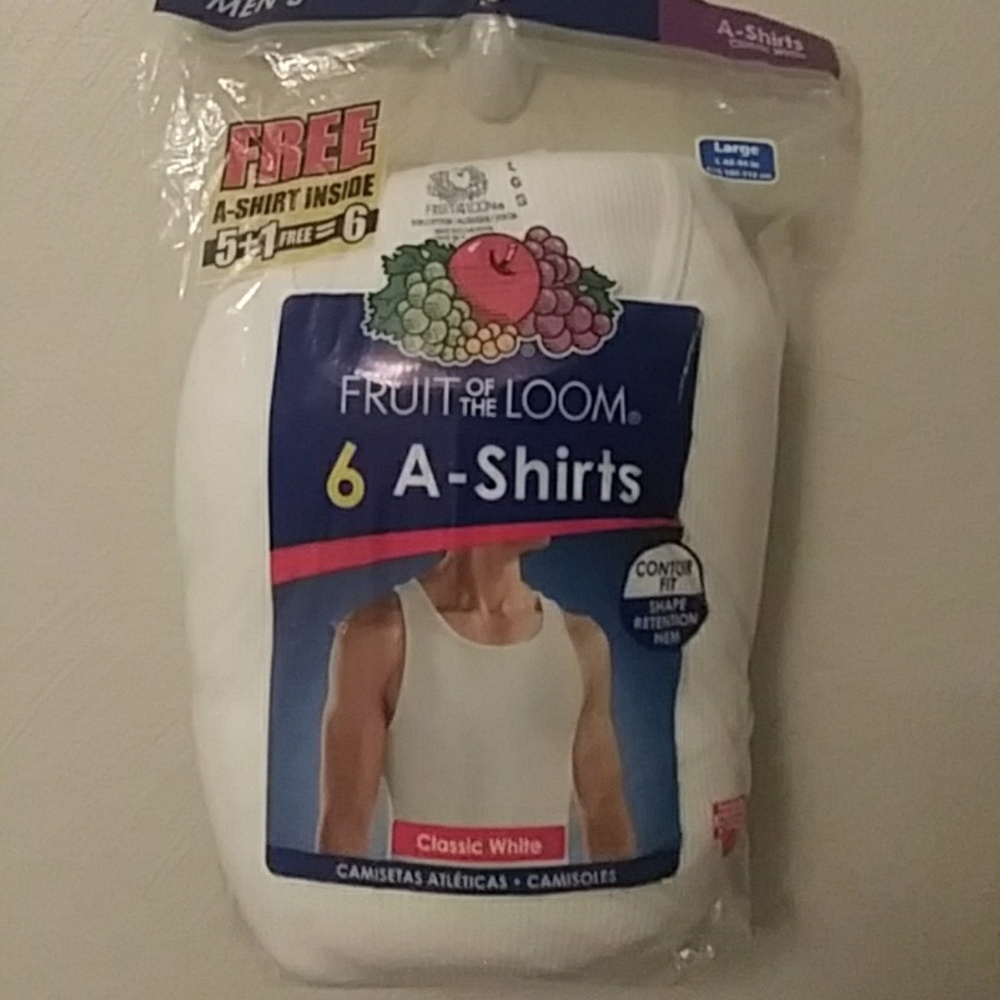 Fruit of the loom A-shirts 6pk